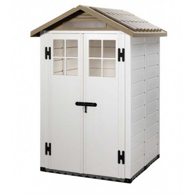 Double Door Tuscany Evo 120 PVC Shed w/ Windows - All Sizes - Shire