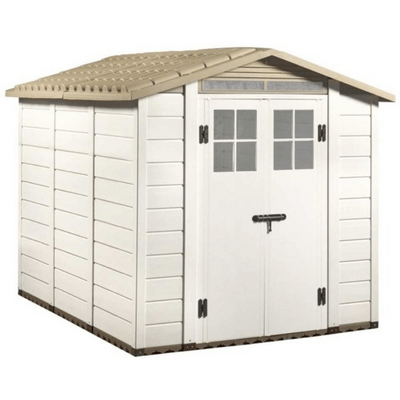 Double Door Tuscany Evo 120 PVC Shed w/ Windows - All Sizes - Shire