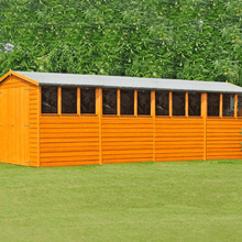 Load image into Gallery viewer, Overlap Double Door Shed w/ Windows - All Sizes - Shire
