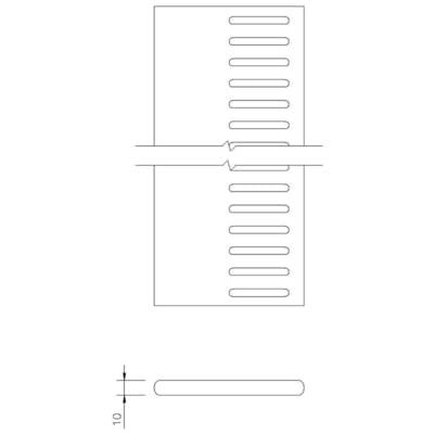 Vented Soffit Board White 10mm x 5m - All Heights - Floplast Fascia Board
