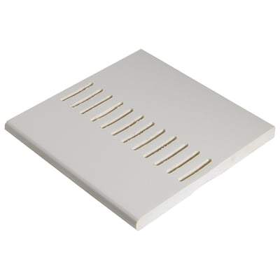 Vented Soffit Board White 10mm x 5m - All Heights - Floplast Fascia Board