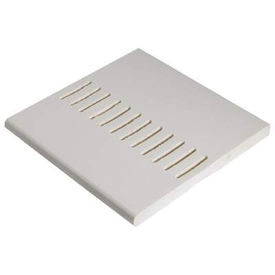 Vented Soffit Board White 10mm x 5m - All Heights - Floplast Fascia Board