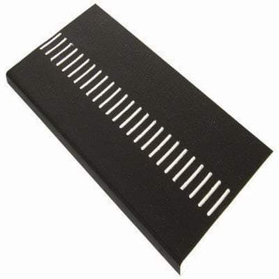 Vented Soffit Board Black Ash Woodgrain 10mm x 5m - All Heights - Floplast Fascia Board