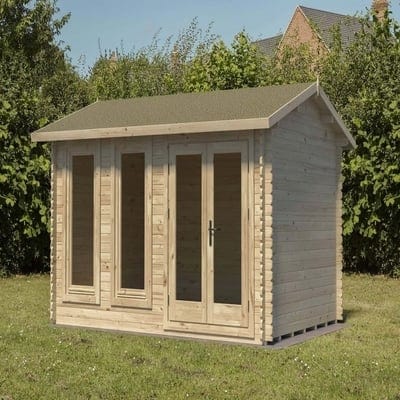 Forest Chiltern 4m x 3m Log Cabin - Apex Roof, Double Glaze Felt, Plus Underlay - All Sizes