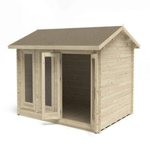 Load image into Gallery viewer, Forest Chiltern 4m x 3m Log Cabin - Apex Roof, Double Glaze Felt, Plus Underlay - All Sizes - Build4less.co.uk
