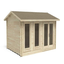 Load image into Gallery viewer, Forest Chiltern 4m x 3m Log Cabin - Apex Roof, Double Glaze Felt, Plus Underlay - All Sizes - Build4less.co.uk
