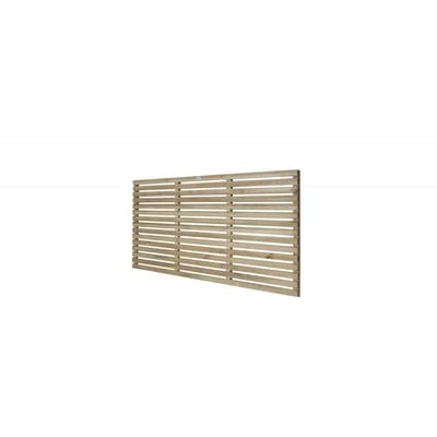 Forest 6ft x 3ft Pressure Treated Contemporary Slatted Fence Panel - Forest Garden