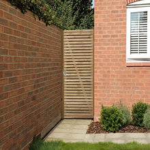 Load image into Gallery viewer, Forest Double Slatted Gate x 6ft (h) - Forest Garden
