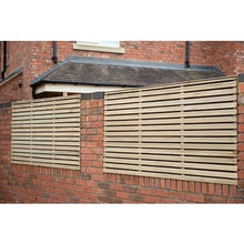 Load image into Gallery viewer, Forest 6ft x 5ft Pressure Treated Contemporary Double Slatted Fence Panel - Forest Garden
