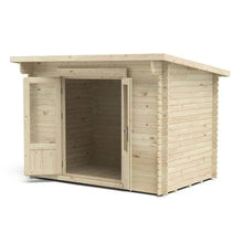 Load image into Gallery viewer, Forest Harwood 3m x 2m Log Cabin - Pent Roof, 24kg Felt No Underlay - Forest Garden
