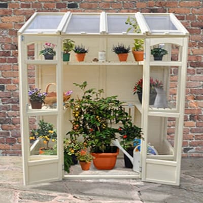 Forest Victorian Tall Wall Greenhouse with Auto Vent