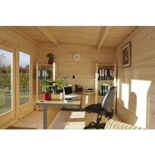 Load image into Gallery viewer, Forest Melbury 4m x 3m Log Cabin - Pent Roof, Single Glazed 24kg Polyester Felt, No Underlay - Forest Garden
