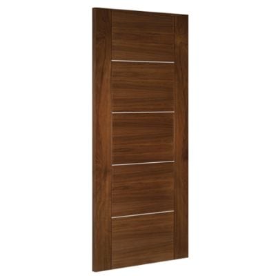 Valencia Prefinished Walnut Internal Door - All Sizes - Deanta