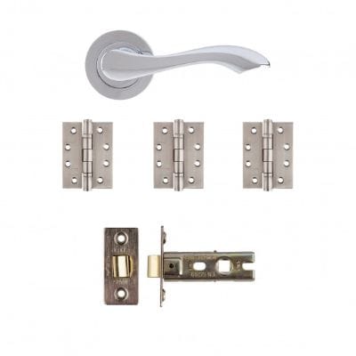 Veritas Latch Kit Polished Chrome Finish - Deanta