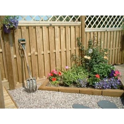 Level Top Hit and Miss Fence Panel (Vertical Boards) - All Sizes - Jacksons Fencing