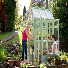 Load image into Gallery viewer, Forest Victorian Walk Around Greenhouse with Auto Vent - Forest Garden
