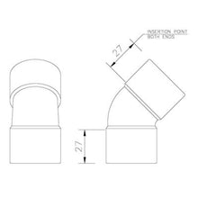 Load image into Gallery viewer, Solvent Weld Waste Bend 135 Deg - All Sizes - Floplast Drainage
