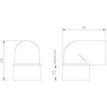 Load image into Gallery viewer, Solvent Weld Waste Swivel / Conversion Bend 90 Deg - All Sizes - Floplast Drainage
