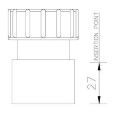 Load image into Gallery viewer, Solvent Weld Waste Cap and Lining - All Sizes - Floplast Drainage
