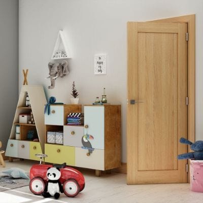 Walden Unfinished Oak Internal Fire Door FD30 - All Sizes - Deanta