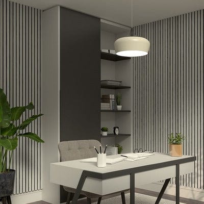 Immerse Light Grey Ash Acoustic Panelling Single Length - 2400 x 27 x 12mm - Deanta