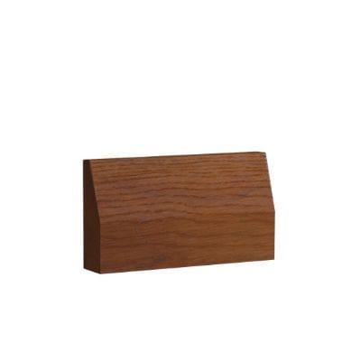 Walnut Prefinished Half Splayed Architrave - 90mm x 16mm - Deanta