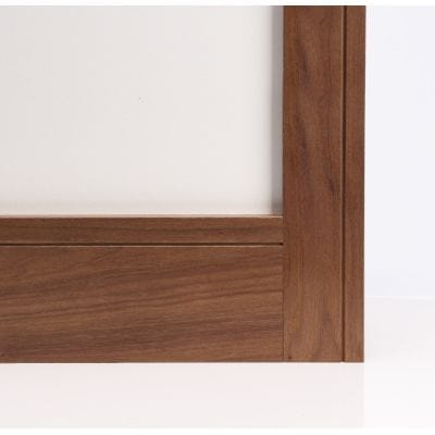 Walnut Prefinished Shaker Skirting - 145mm x 16mm x 3.6m - Pack of 4 - Deanta