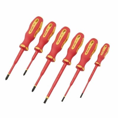 Draper XP1000 VDE Slimline Screwdriver Set (6 Piece) - Draper