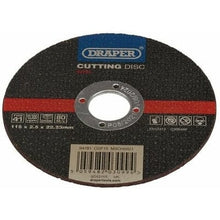 Load image into Gallery viewer, Draper Flat Stone Cutting Disc 115 x 2.5 x 22.23mm - Draper
