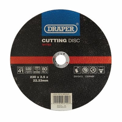 Draper Flat Stone Cutting Disc - All Sizes - Draper