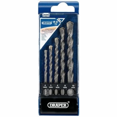 Draper Metric Masonry Drill Bit Set (5 Piece) - Draper