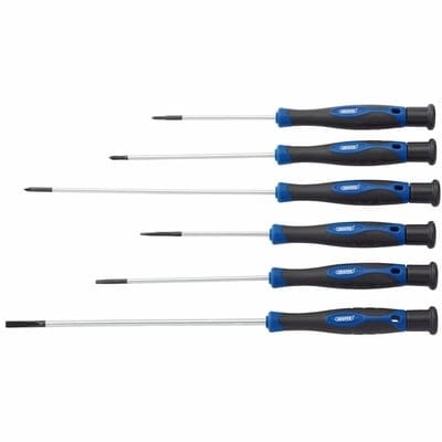 Draper Extra Long Precision Screwdriver Set (6 Piece) - Draper