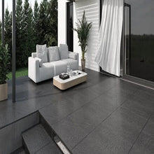 Load image into Gallery viewer, Minster Black Outdoor Tile - Outdoor Tiles

