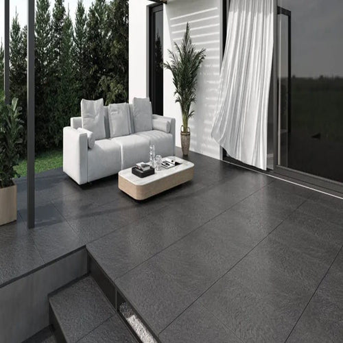 Minster Black Outdoor Tile - Outdoor Tiles