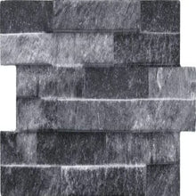 Load image into Gallery viewer, St Moritz Wall Cladding Black (12 per Box) - Outdoor Tiles
