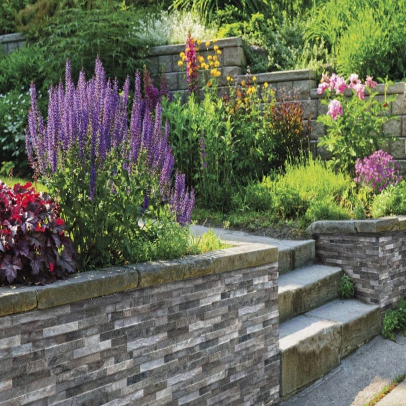 St Moritz Wall Cladding Gris (12 per Box) - Outdoor Tiles