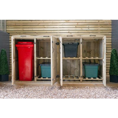 Wheelie Bin / Recycle Box Store - All Sizes - The Garden Village