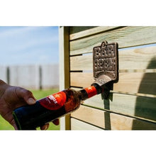 Load image into Gallery viewer, Cast Iron Wall Mounted Bottle Opener &#39;BAR OPEN&#39; - The Garden Village
