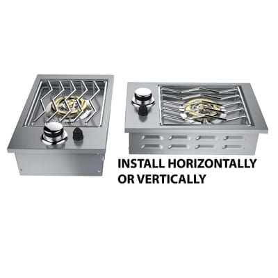 Sunstone Single Side Burner - Sunstone Outdoor Kitchens