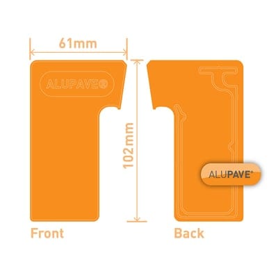 Alupave Gutter End Cap - Clear Amber