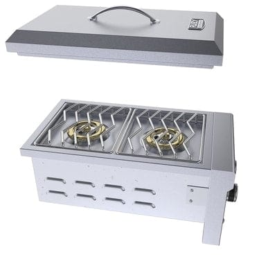 Sunstone Ruby Series 13 Inch Slide in Versa Double Burner - Sunstone Outdoor Kitchens