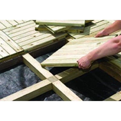 Forest Patio Deck Tiles - 60cm x 60cm (Pack of 4) - Forest Garden