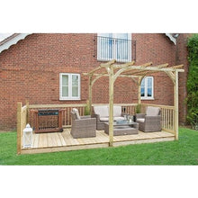 Load image into Gallery viewer, Forest Ultima Pergola and Patio Decking Kit - 2.4 x 4.9m - Forest Garden
