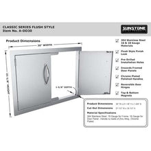 Load image into Gallery viewer, Sunstone Double Door (Small) - Sunstone Outdoor Kitchens
