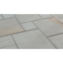 Load image into Gallery viewer, Chivas Light Grey Sandstone Paving Pack (19.50m2 - 66 Slabs / Mixed Pack) - Paveworld
