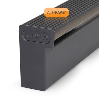 Alupave Gutter End Cap - Clear Amber