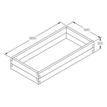 Load image into Gallery viewer, Forest Caledonian Rectangular Raised Bed - Forest Garden
