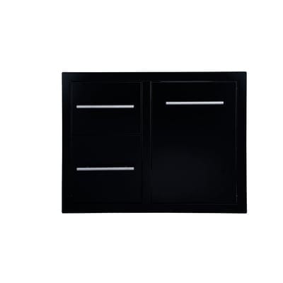 Sunstone Double Drawer Trash Tray Combo with Plastic Bin - Sunstone Outdoor Kitchens