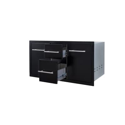 Sunstone Multi Storage Combo with Plastic Bin - Sunstone Outdoor Kitchens