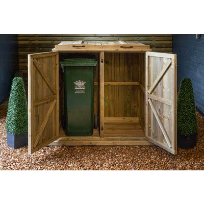 Double Wheelie Bin Store - All Sizes - The Garden Village